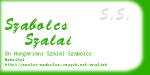 szabolcs szalai business card